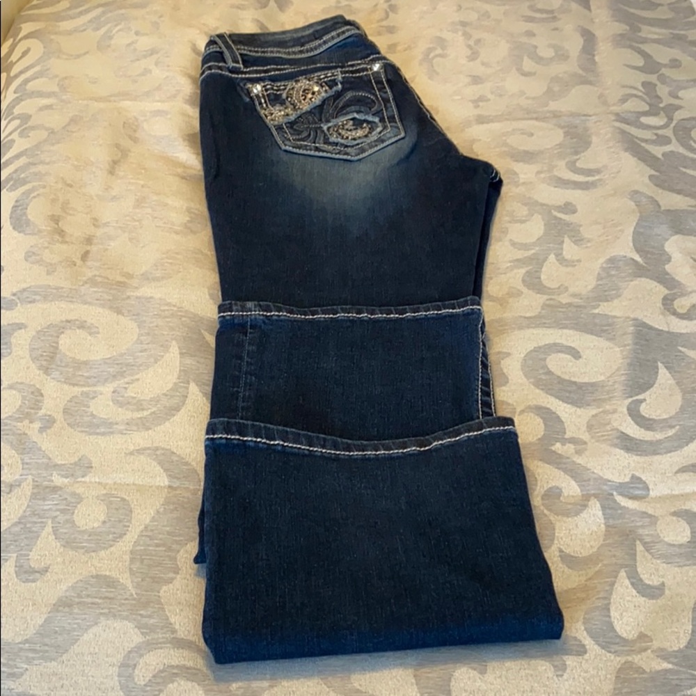 MissMe mid rise easy boot jeans